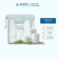 Bông Tẩy Trang La Soirée 100% Cotton Siêu Dai & Mềm Mịn Gói Đơn