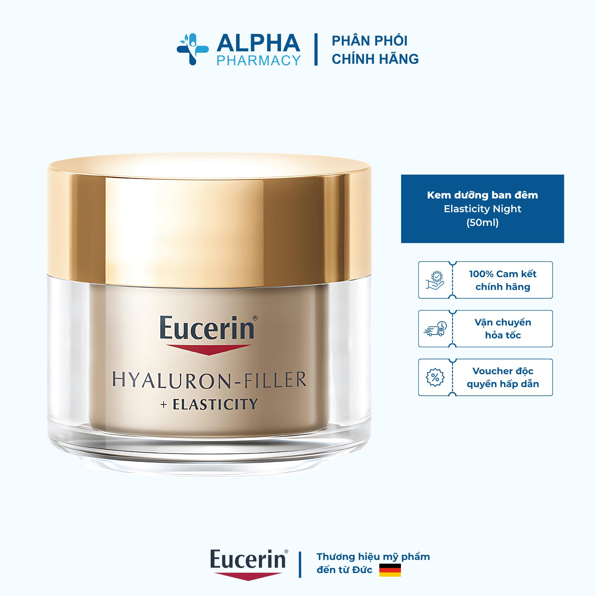 Kem Dưỡng Ban Đêm Eucerin Elasticity Night Giảm Nếp Nhăn Sâu & Nâng Cơ Da – 50ml