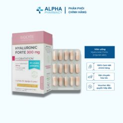 Viên Uống Hyaluronic Forte 300mg Biocyte Bổ Sung Hyaluronic Acid - Hộp 30 Viên