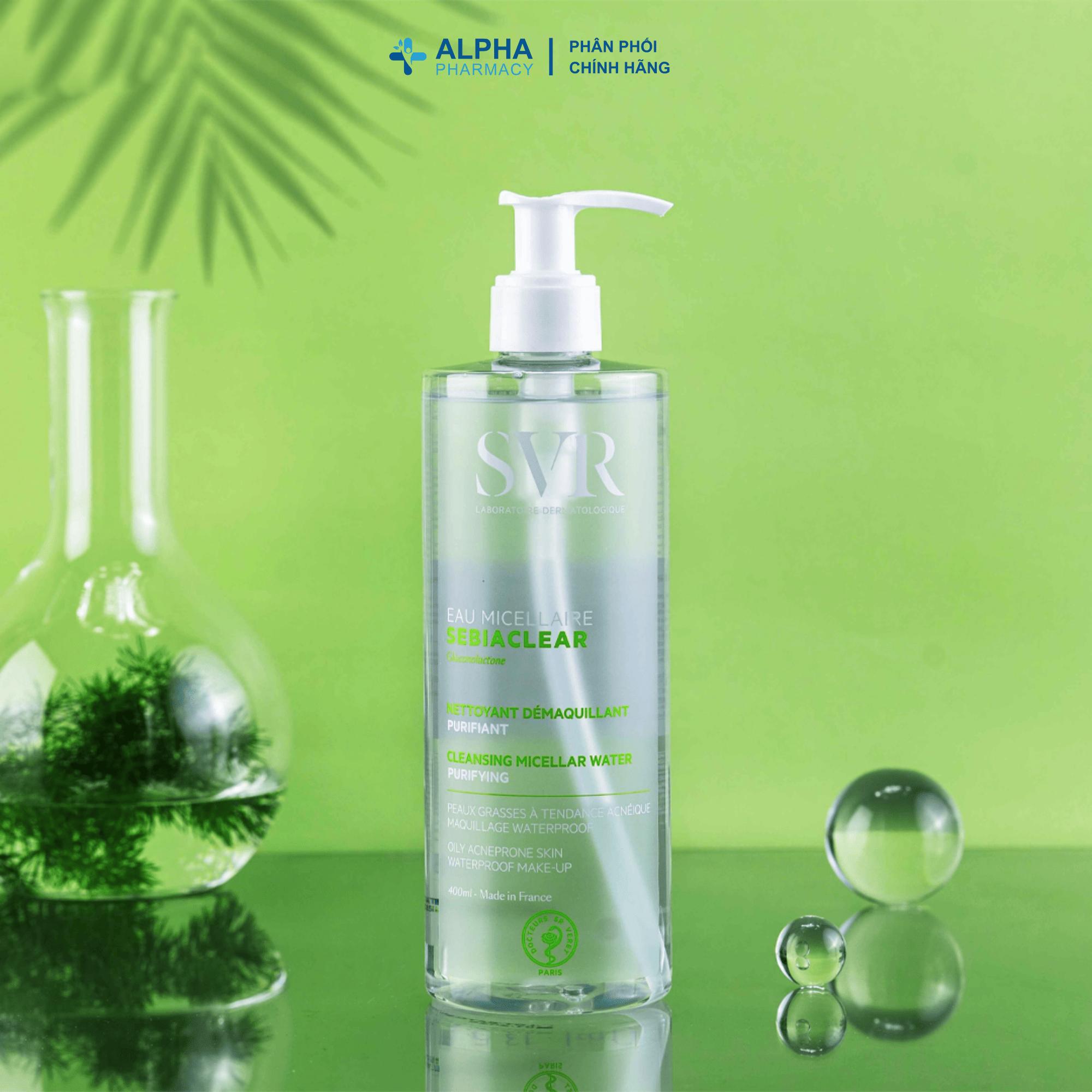 Nước Tẩy Trang SVR Sebiaclear Eau Micellaire Kiềm Dầu – 75ml/400ml/400ml Refill - Image 3