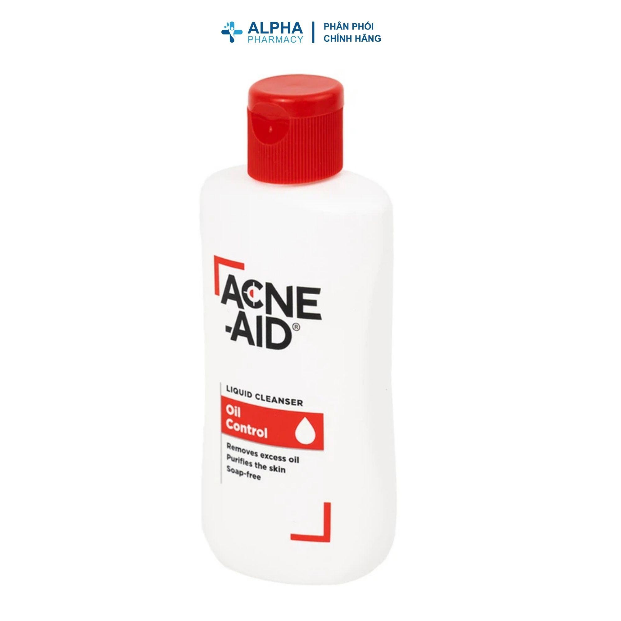 Sữa Rửa Mặt Acne-Aid Liquid Cleanser Oil Control Làm Sạch Sâu, Kiểm Soát Dầu, Ngừa Mụn – 50ml/100ml - Image 2