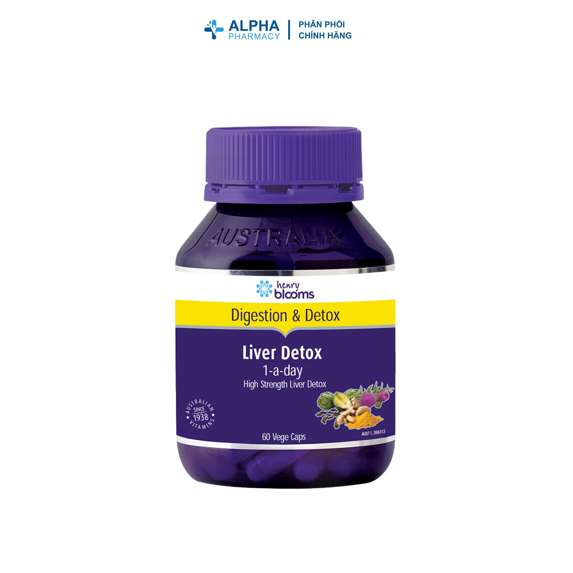 Viên Uống Henry Blooms Liver Detox 1-A-Day Hỗ Trợ Giải Độc & Bảo Vệ Gan – Hộp 30 Viên/ Hộp 60 Viên - Image 4