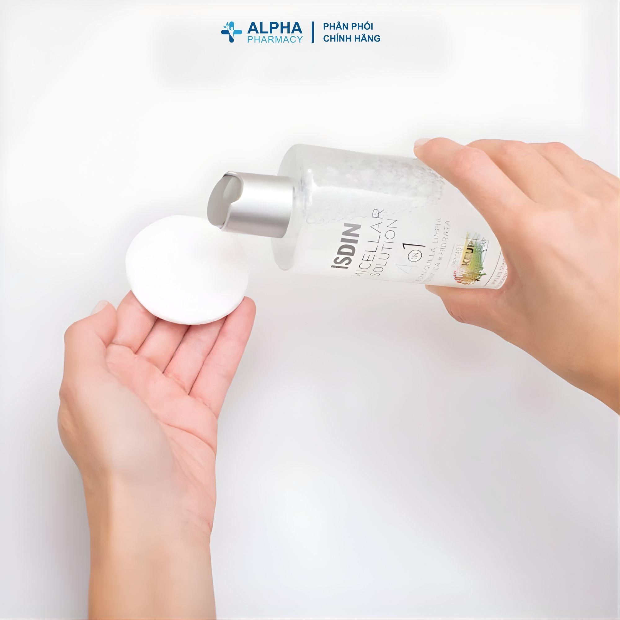 Nước Tẩy Trang Làm Sạch Sâu Isdin Micellar Solution phù Hợp Cho Da Nhạy Cảm – 400ml - Image 3