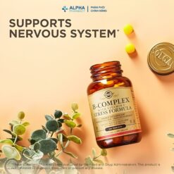 Alternative view of Viên Uống Solgar B-Complex With Vitamin C Stress Formula Hỗ Trợ Não Bộ, Giảm Căng Thẳng – 100 Viên