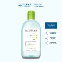 Nước Tẩy Trang Và Làm Sạch Bioderma Sebium H2O Công Nghệ Micellar Cho Da Dầu Mụn - 500ml