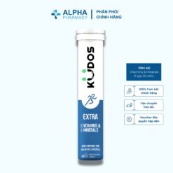Viên sủi Kudos Extra High Dose Vitamins & Minerals bổ sung năng lượng cơ thể (Tuýp 20 viên)