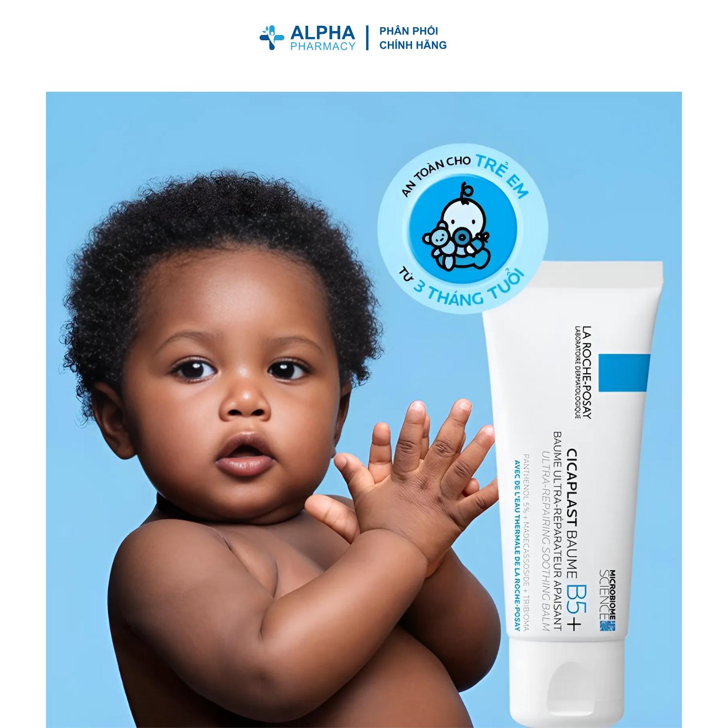 Kem Dưỡng La Roche-Posay Cicaplast Baume B5+ Làm Dịu & Phục Hồi Da Cho Trẻ Em & Trẻ Sơ Sinh – 40ml - Image 5