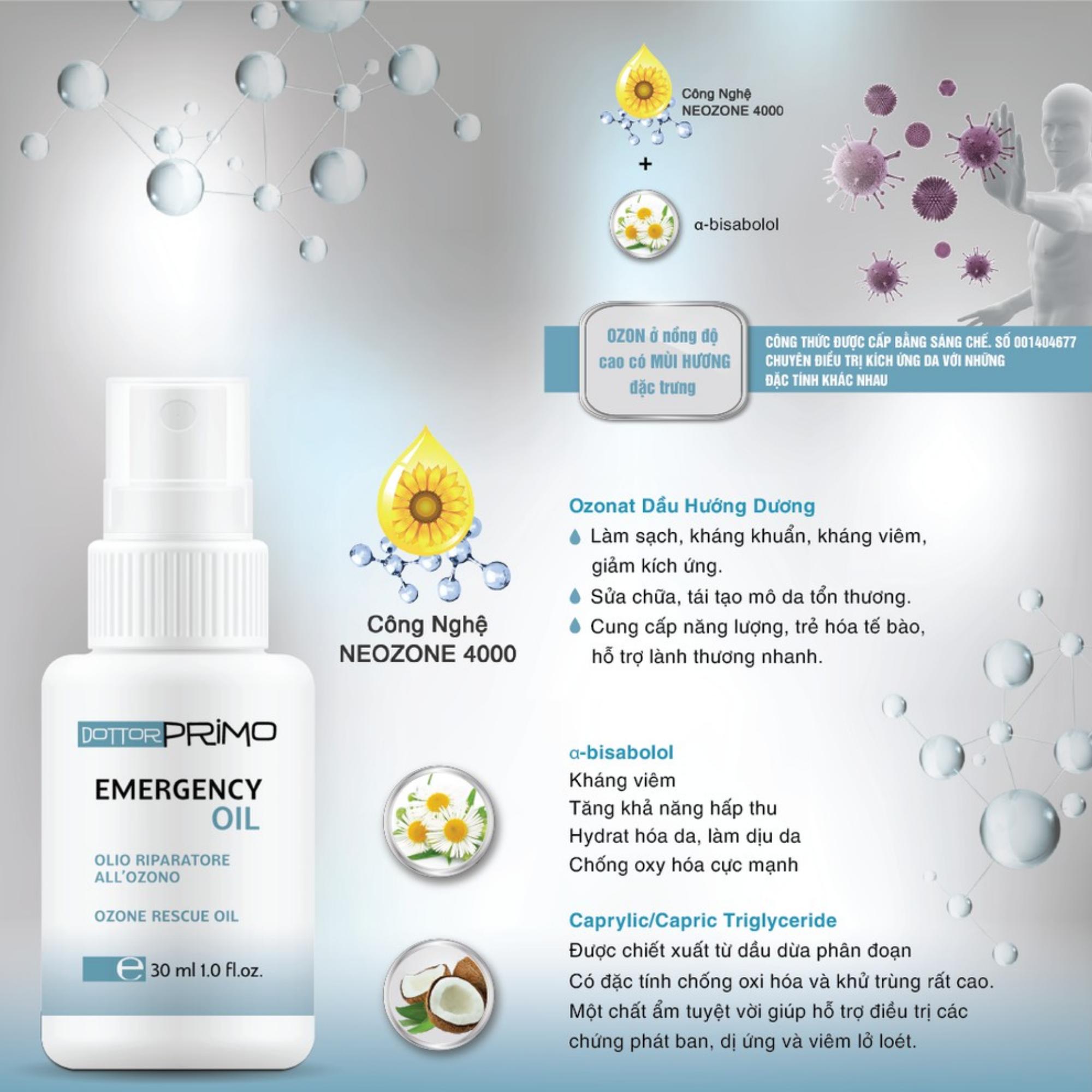 Xịt Kháng Khuẩn DottorPrimo Emergency Oil Cho Vết Thương Hở, Loét Da - 15ml/30ml - Image 3