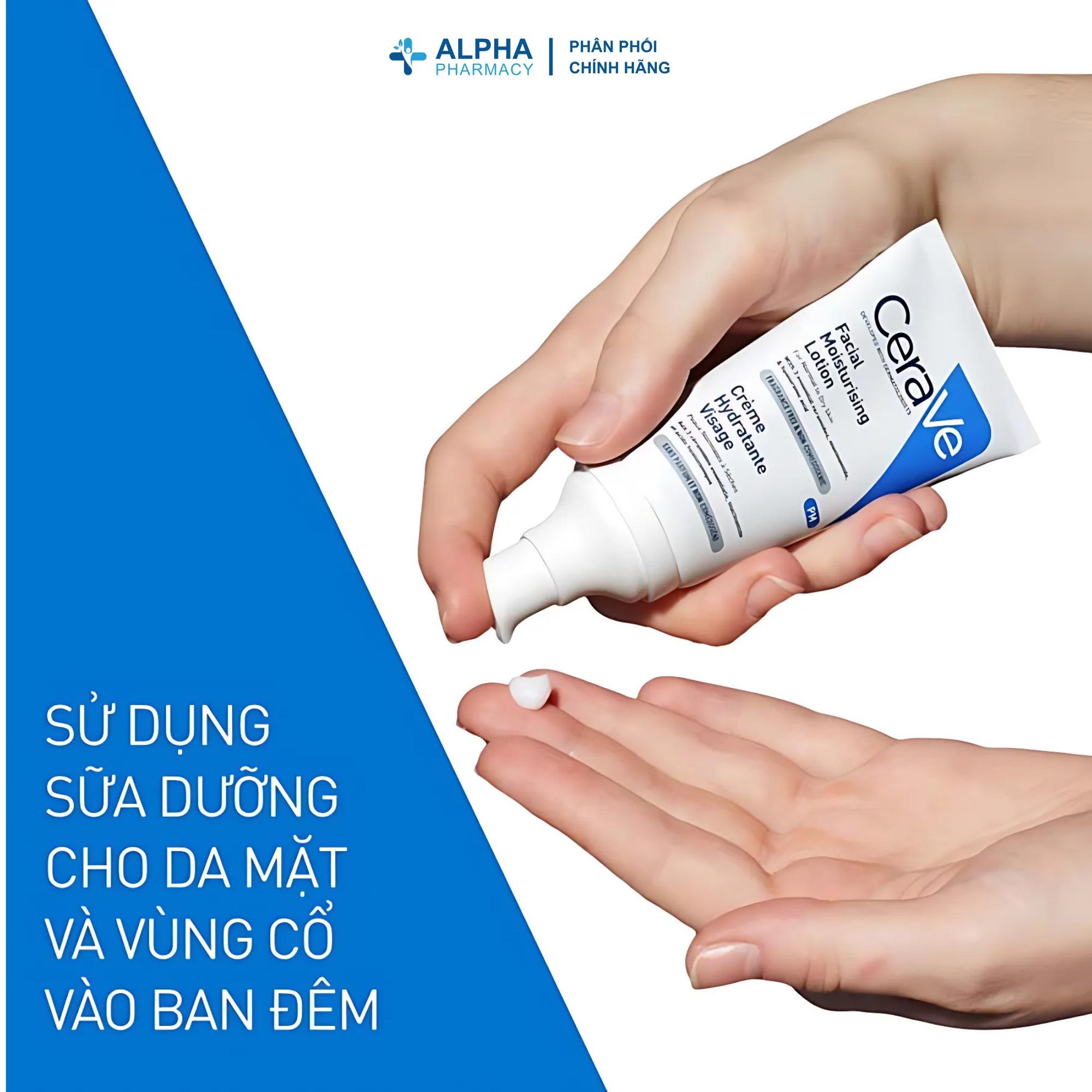 Sữa Dưỡng Ẩm Cerave Facial Moisturising Lotion PM Phục Hồi & Cấp Ẩm Chuyên Sâu – 52ml - Image 4