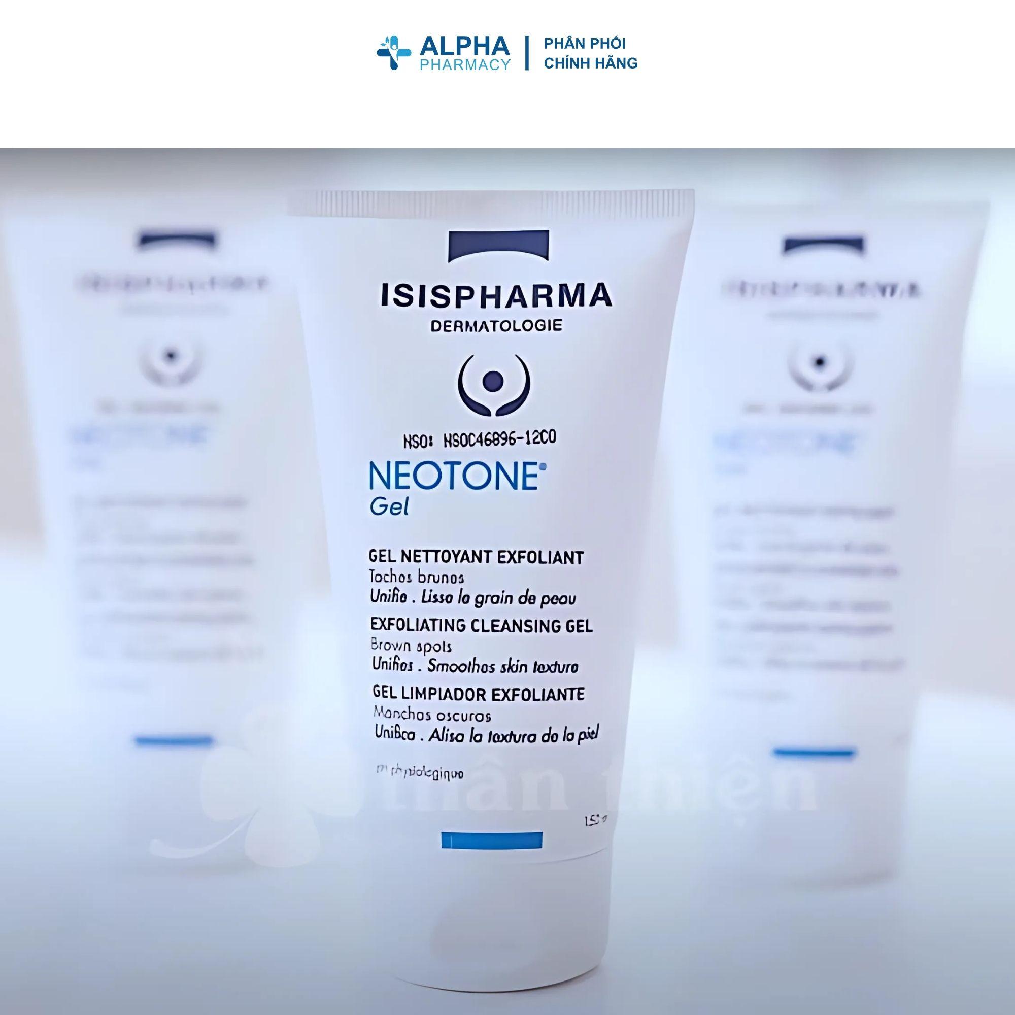 Gel Rửa Mặt Isis Pharma Neotone Cleansing Gel Làm Sạch, Trắng Sáng Da – 150ml - Image 2