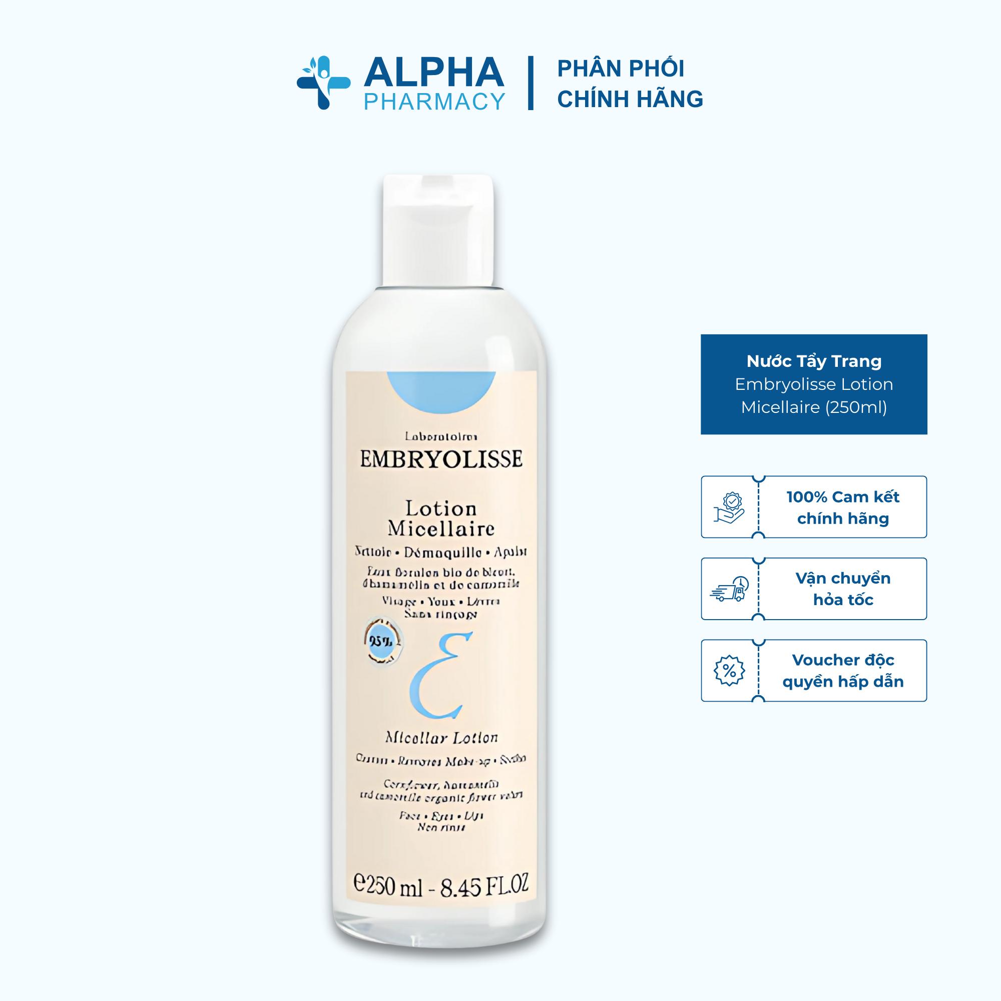 Nước Tẩy Trang Embryolisse Lotion Micellaire Chiết Xuất Cây Phỉ - 250ml