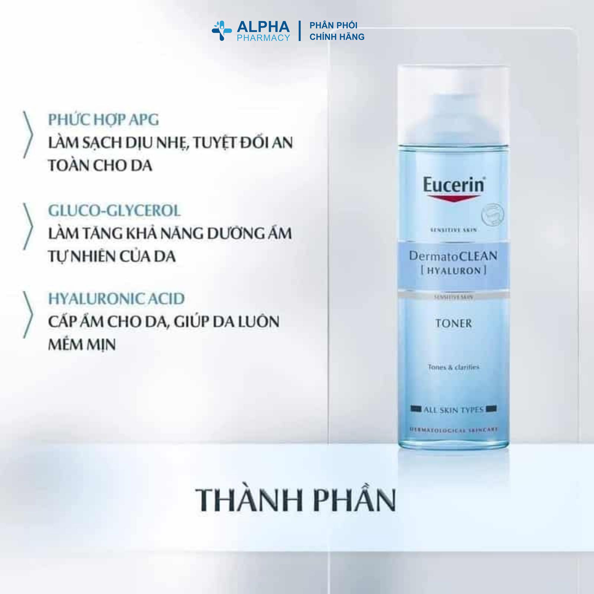 Nước Cân Bằng Eucerin Dermato Clean Clarifying Toner Làm Sạch Sâu, Cấp Ẩm Và Làm Dịu Da - 200ml - Image 4