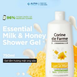 Alternative view of Gel Tắm Corine De Farme Essential Milk And Honey Hương Sữa Mật Ong – 750ml