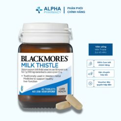Viên Uống Milk Thistle Blackmores Hỗ Trợ Bảo Vệ Gan & Phục Hồi Trước Tác Động Chất Độc Hại - Lọ 42 Viên