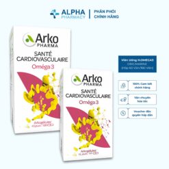 Viên Uống H.OMEGA3 ORIG.MARINE Bổ Sung Omega 3 Arkogélules Duy Trì Sức Khỏe Tim Mạch – Hộp 60 Viên/180 Viên