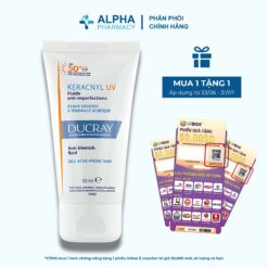 Sữa Chống Nắng Ducray Keracnyl UV SPF V.H Fluid Dành Cho Da Dầu Mụn - 50ml