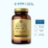 Viên Uống Biotin 5000mcg Solgar Hỗ Trợ Da, Tóc, Móng Khỏe Đẹp – 50 Viên