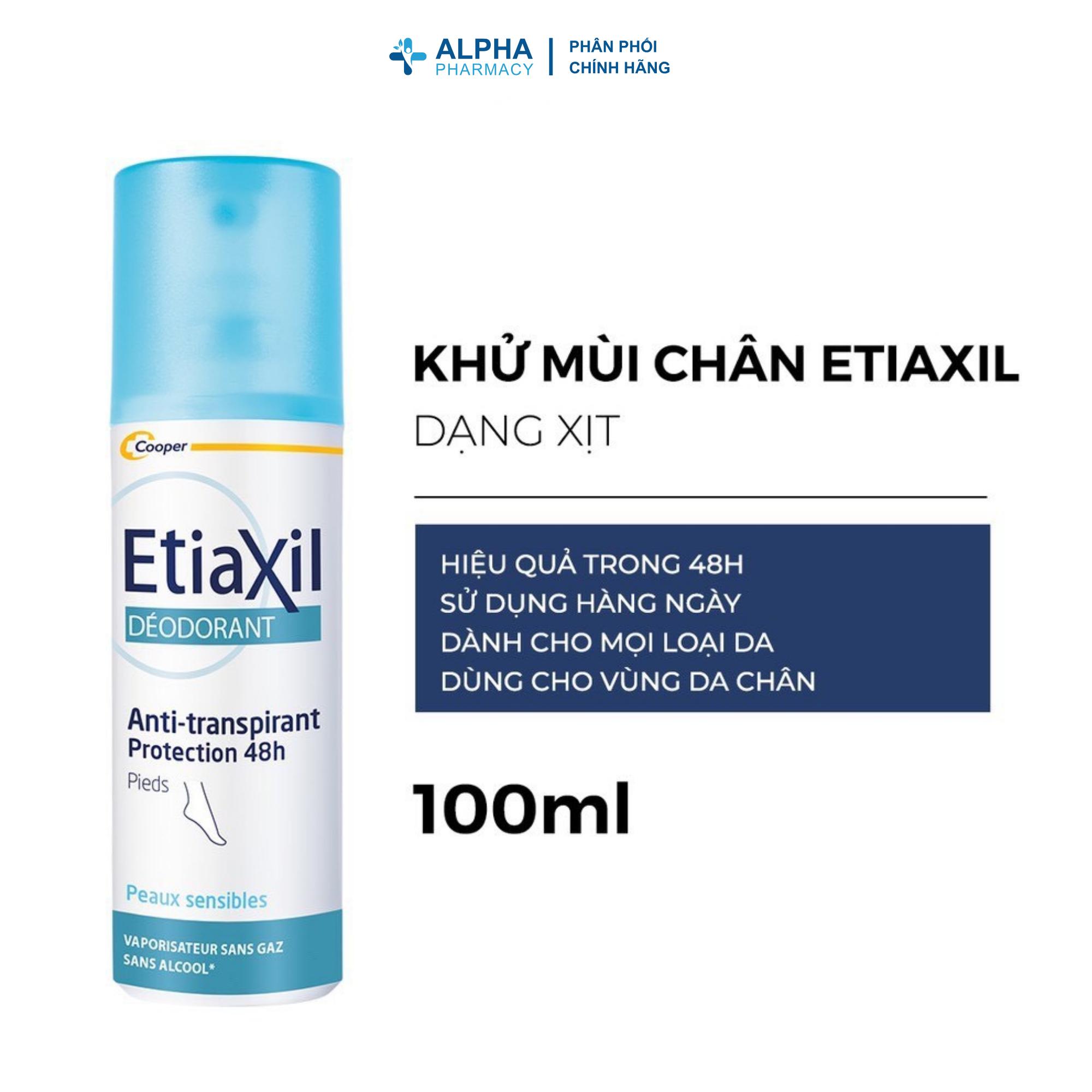 Xịt Khử Mùi Etiaxil Deodorant Anti- Transpirant 48H Pieds Peaux Sensibles Vaporisateur Cho Chân, Giảm Mùi & Mồ Hôi – 150ml - Image 2