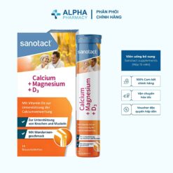 Viên Uống Bổ Sung Canxi, Magie & Vitamin D3 Sanotact Calcium + Magnesium + D3 – Hộp 15 Viên