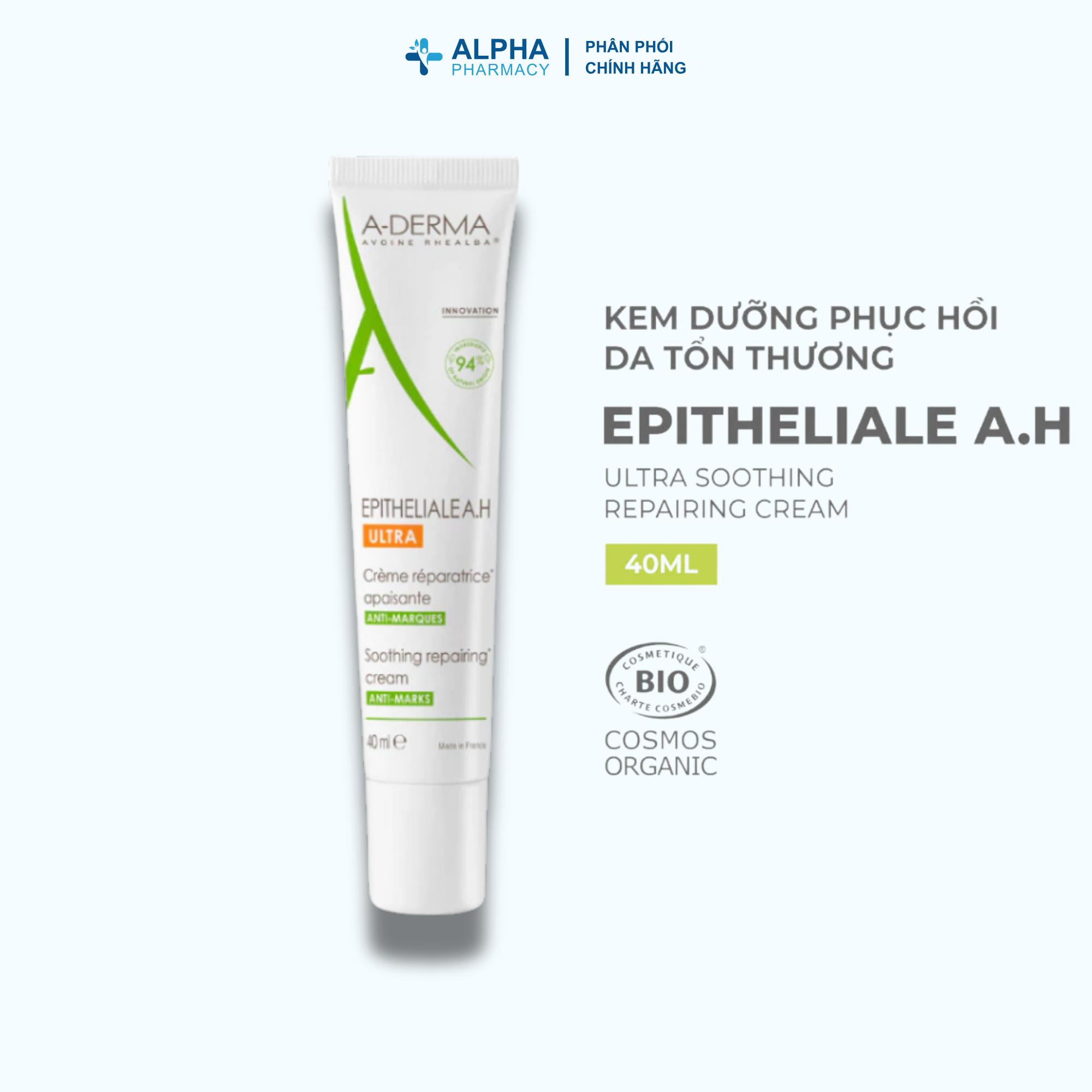 Kem Dưỡng Ẩm Giảm Thâm Sẹo A-Derma Epitheliale A.H Ultra Soothing Repairing Cream - 40ml - Image 2