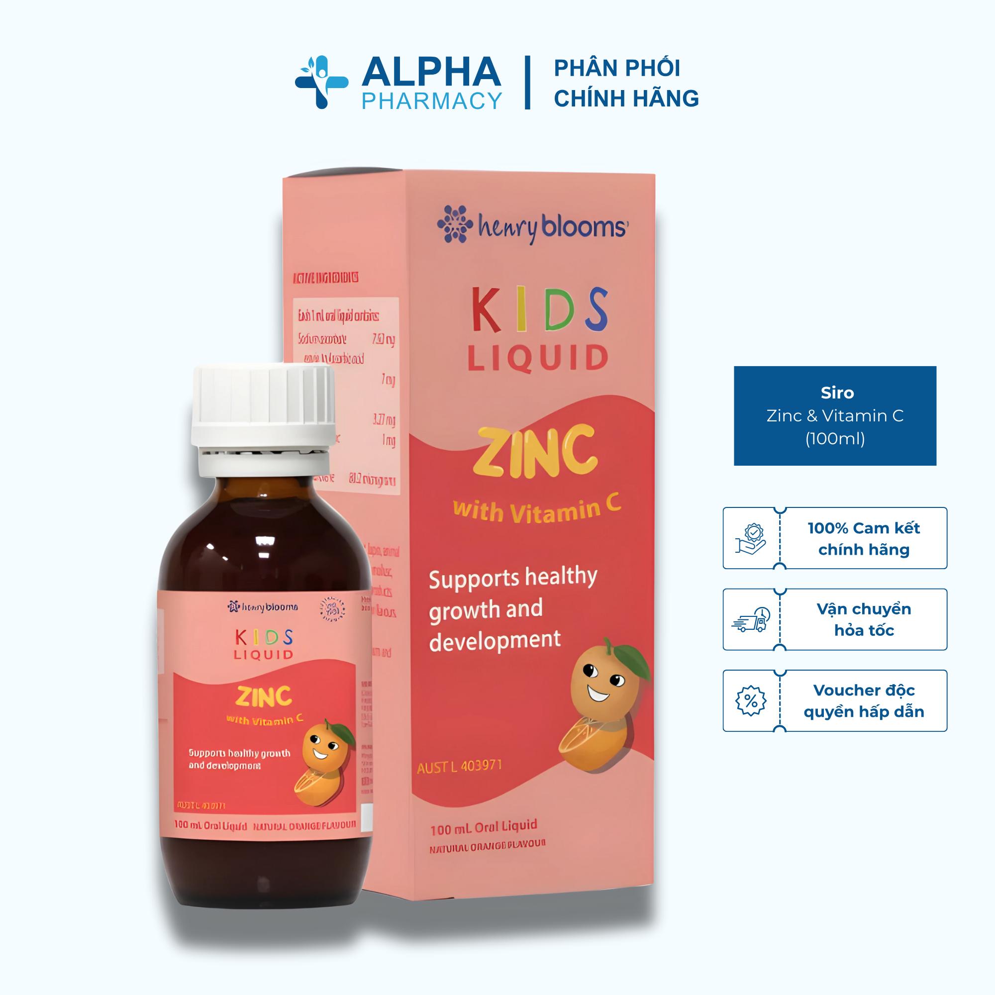 Siro Henry Blooms Kids Liquid Zinc With Vitamin C - 100ml