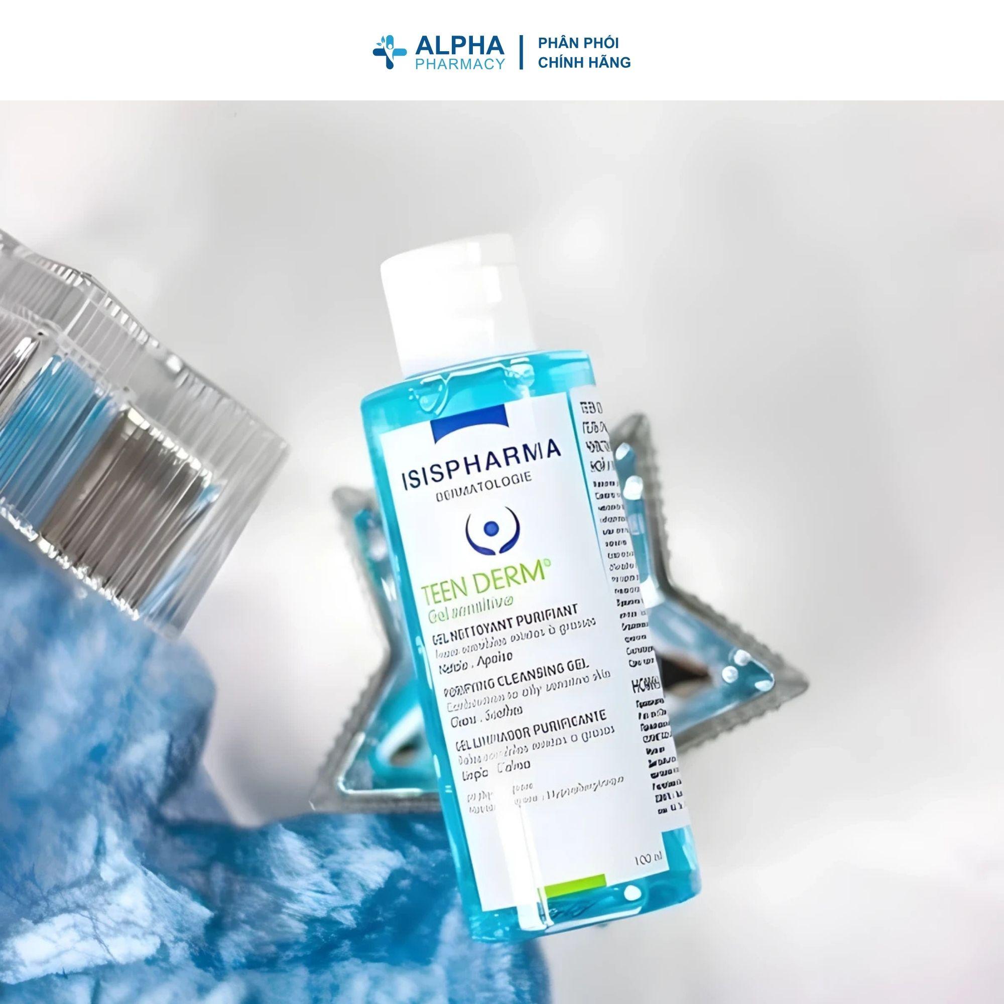 Gel Rửa Mặt Isis Pharma Teen Derm Sensitive Gel Cleanser Giảm Nhờn Ngừa Mụn Cho Da Nhạy Cảm - Image 3
