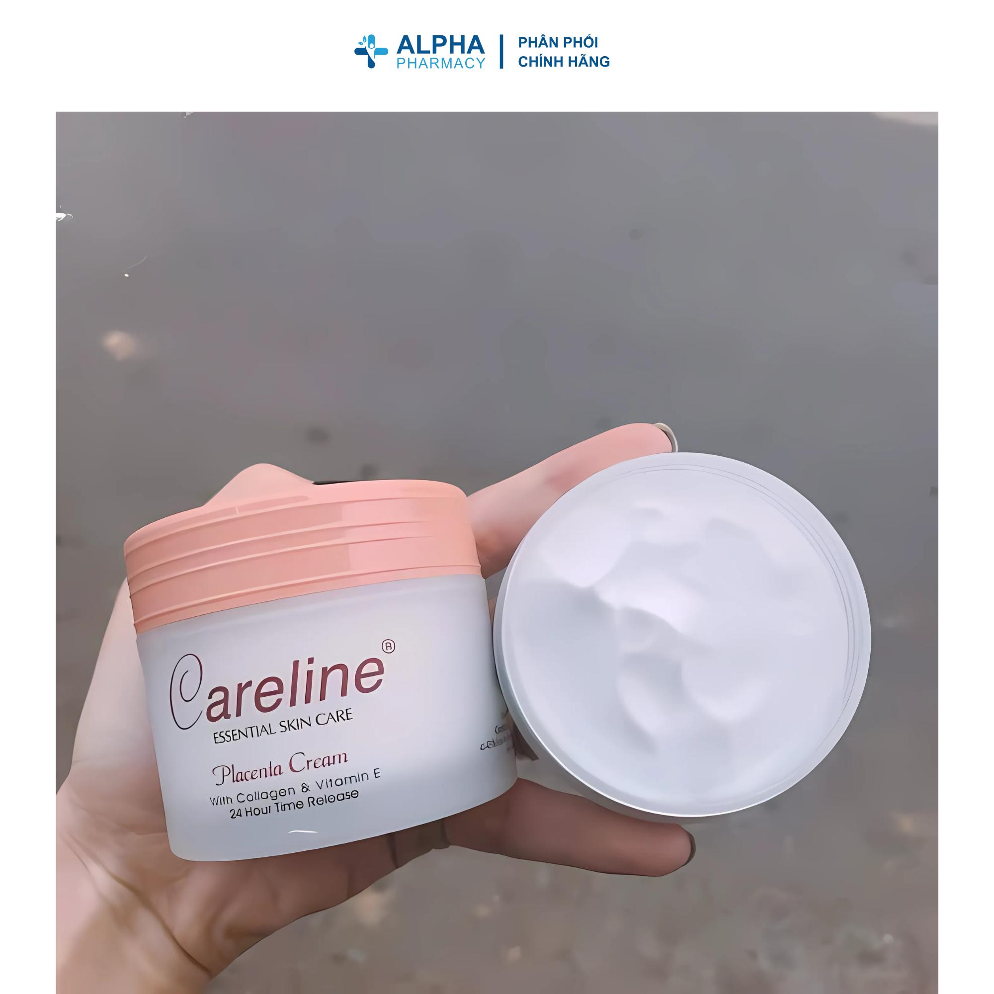 Kem Dưỡng Ẩm Careline Placenta Cream with Collagen & Vitamin E Giúp Nuôi Dưỡng & Phục Hồi Da – 100ml - Image 2