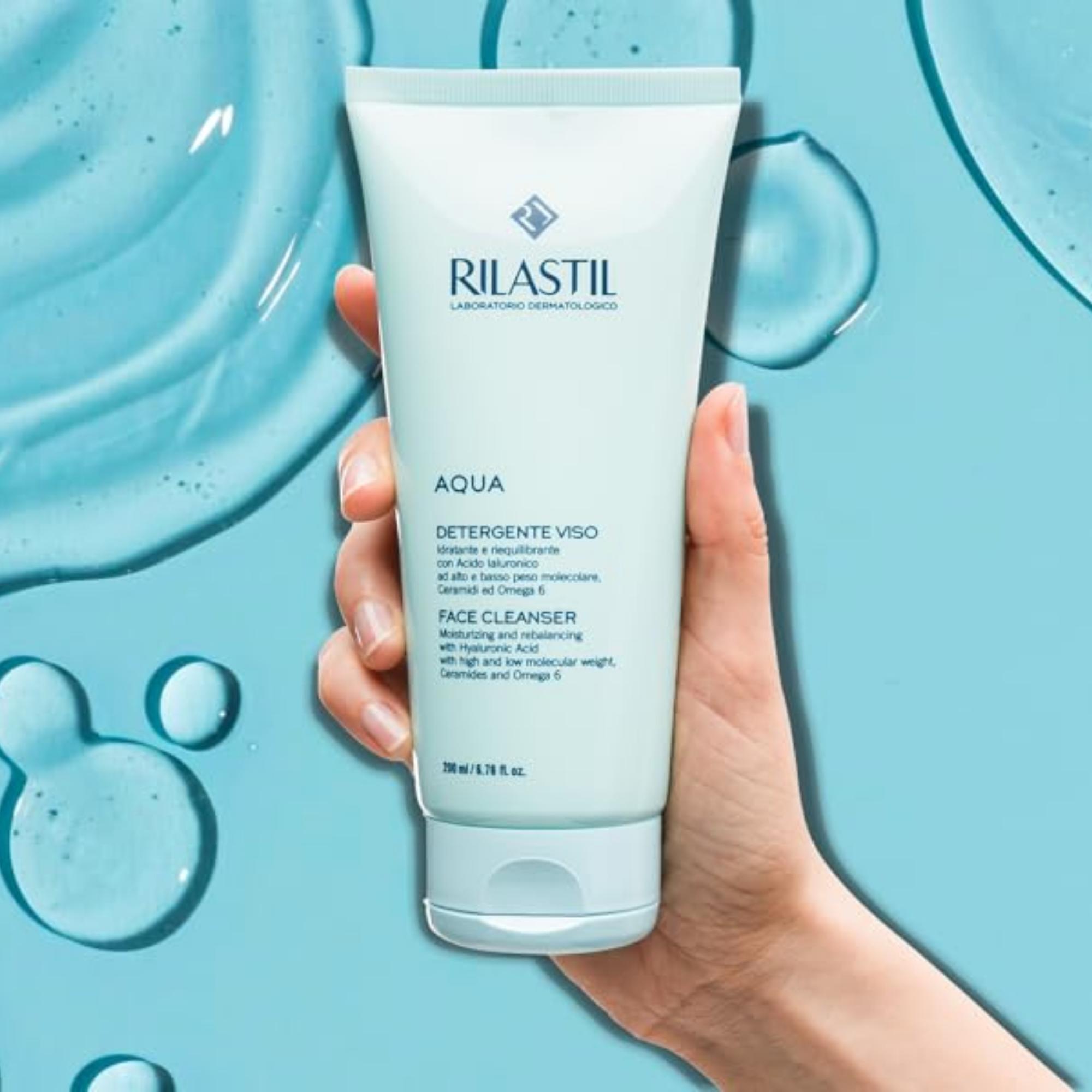 Sữa Rửa Mặt Rilastil Aqua Face Cleanser Làm Sạch & Dưỡng Ẩm Da - 200ml - Image 4