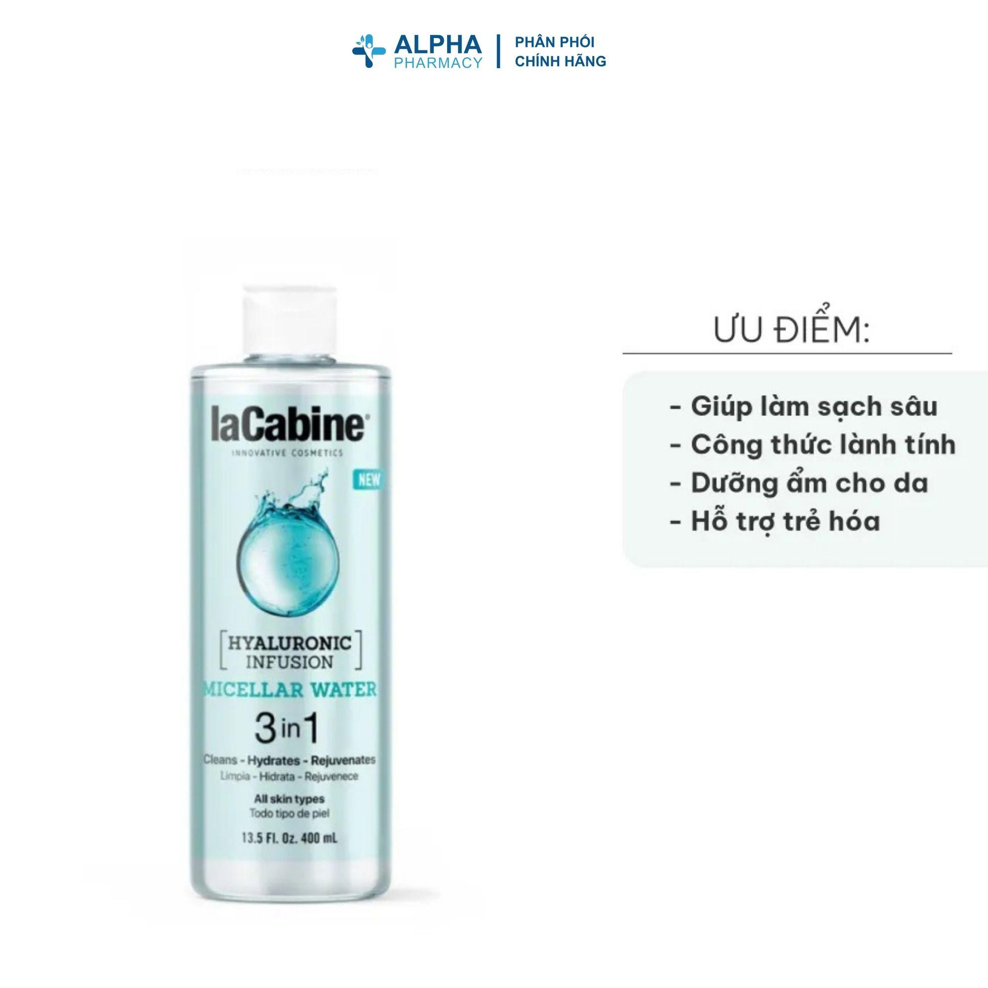 Nước Tẩy Trang LaCabine Micellar Water 3in1 Làm Sạch Sâu, Dịu Nhẹ Cho Mọi Loại Da – 400ml - Image 3