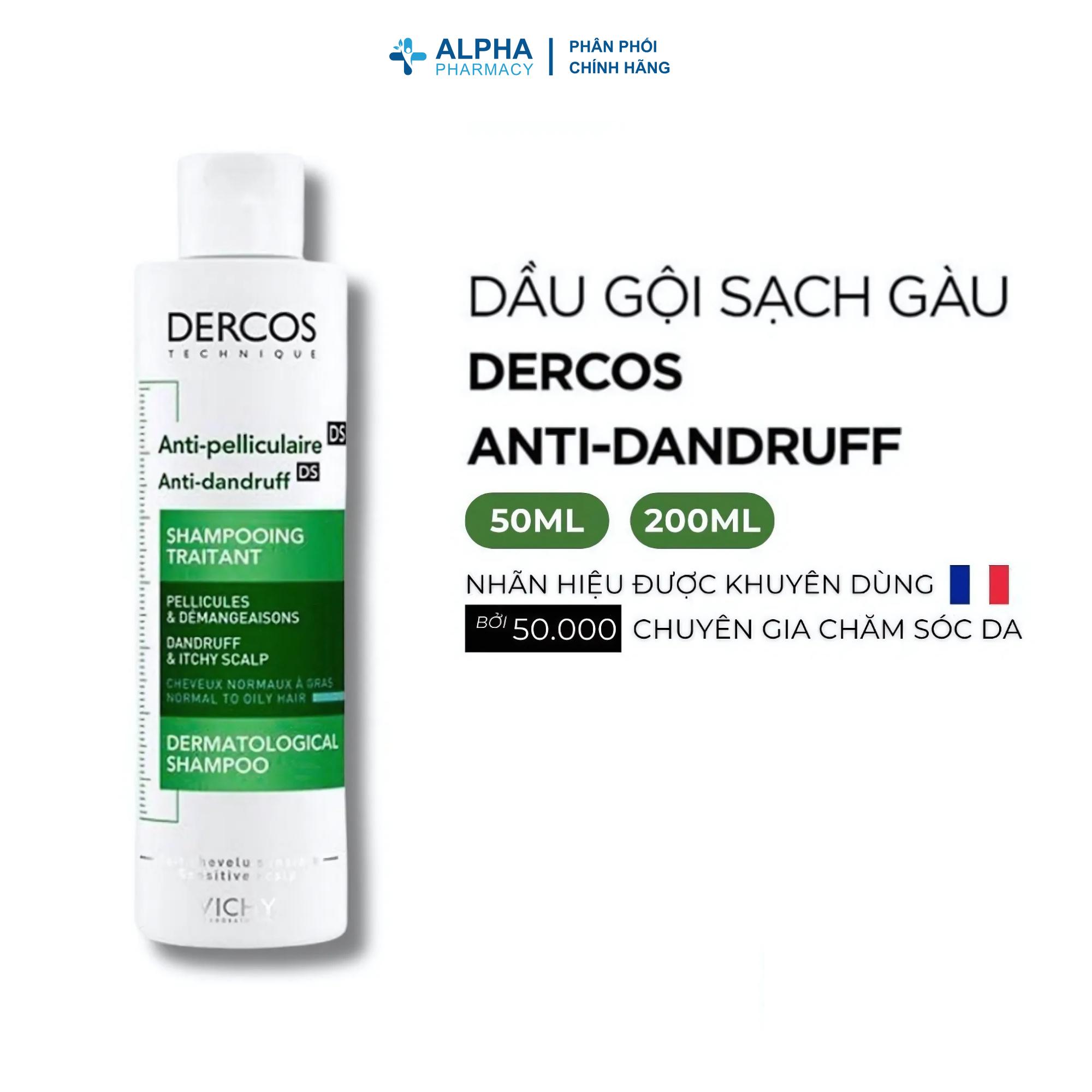Dầu Gội Vichy Dercos Technique Dandruff Shampoo Giảm Gàu & Ngứa Da Đầu Cho Da Dầu & Da Thường – 50ml/200ml - Image 2