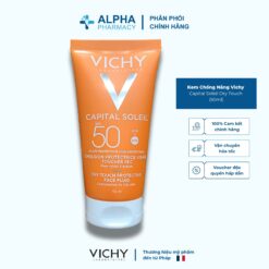 Kem Chống Nắng Vichy Capital Soleil Dry Touch Chống UVA/UVB & Không Gây Nhờn Rít – 50ml