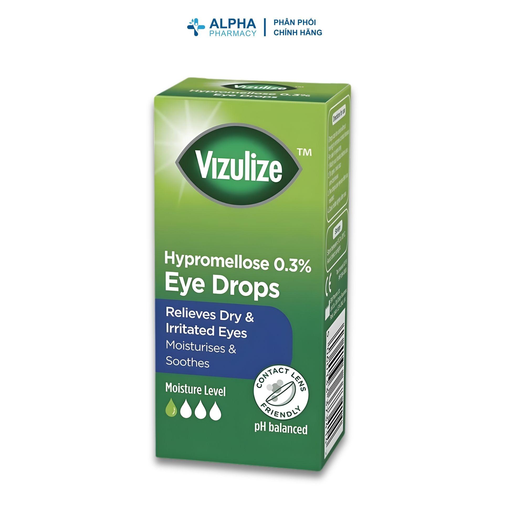 Vizulize Hypromellose 0.3% Eye Drops Giảm Khô Và Cay Mắt - 10ml - Image 3