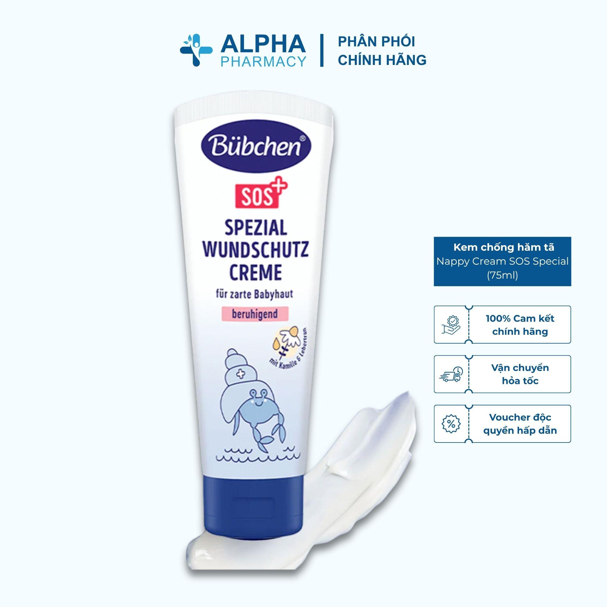 Kem Chống Hăm Tã Cho Trẻ Em Bubchen Nappy Cream SOS Special – 75ml