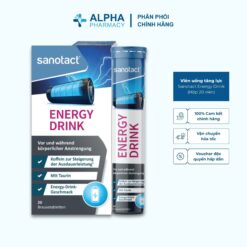 Viên Uống Tăng Lực & Giảm Mệt Mỏi Sanotact Energy Drink – Hộp 20 Viên