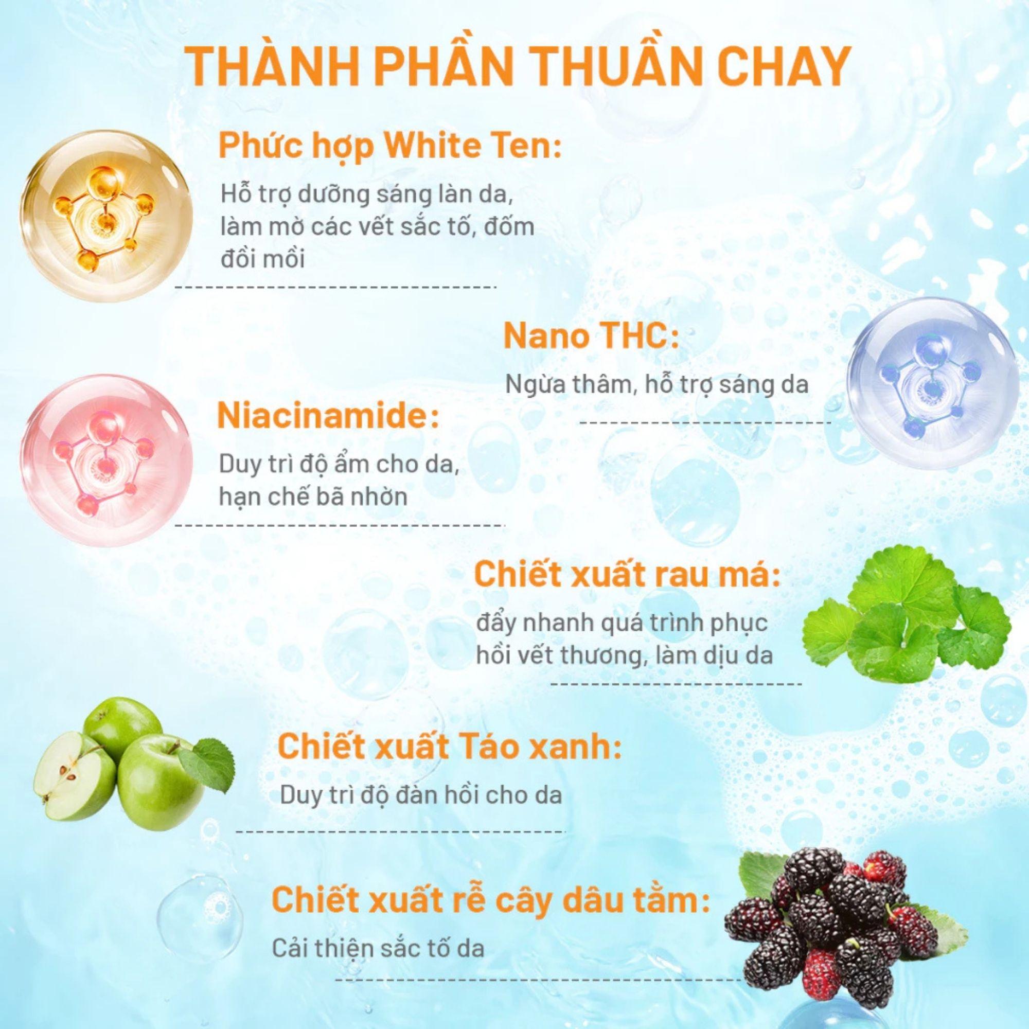 Sữa Rửa Mặt Decumar Nano THC Sáng Da Cho Da Mụn, Giúp Sạch Nhờn – 50g - Image 4