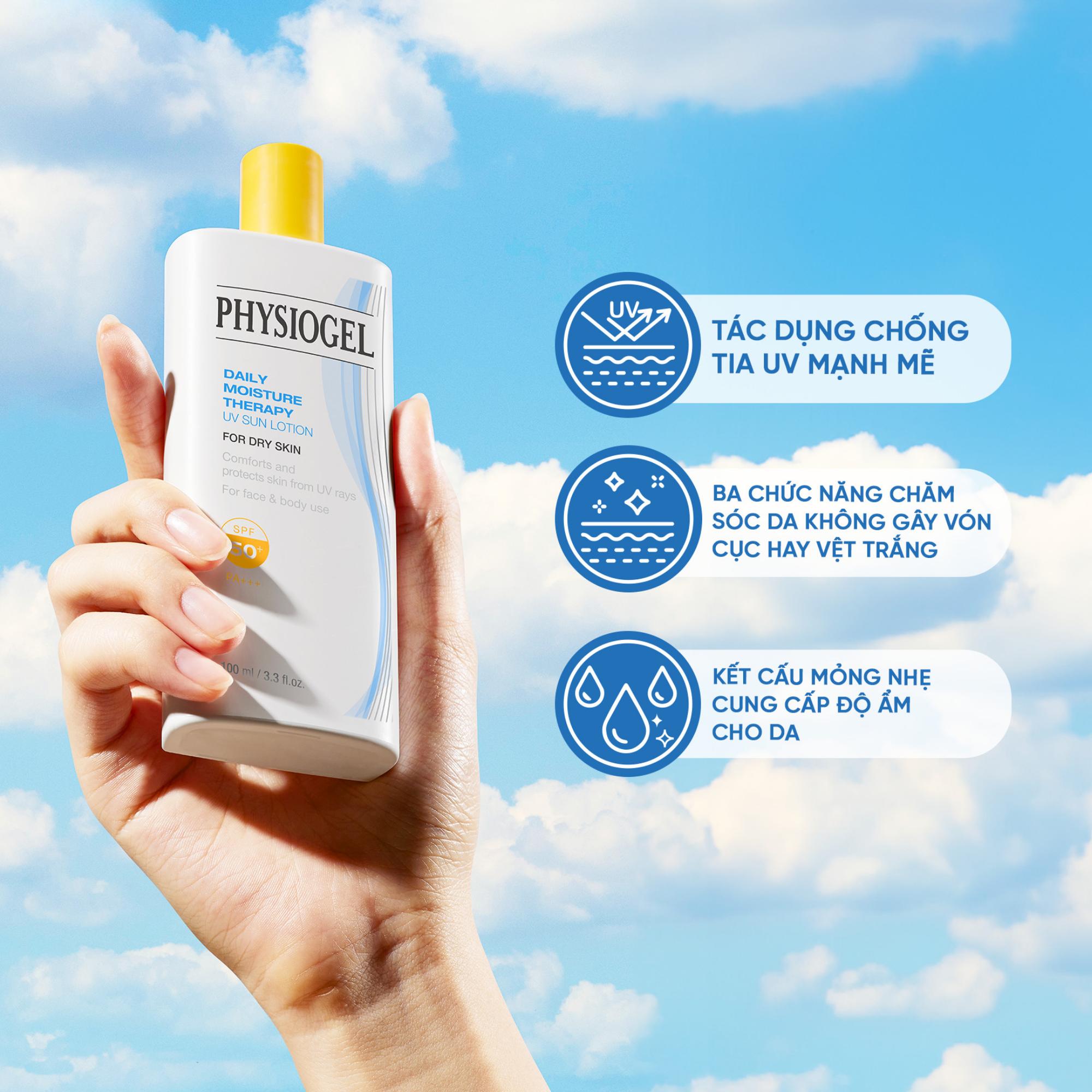 Sữa Chống Nắng Physiogel DMT UV Sun Lotion Dưỡng Ẩm SPF 50+/PA+++ – 100ml - Image 3