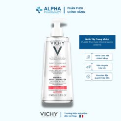 Nước Tẩy Trang Vichy Pureté Thermale Mineral Water Làm Sạch Sâu & Làm Dịu Cho Da Nhạy Cảm – 400ml