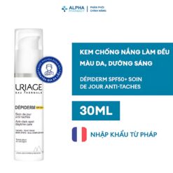 Alternative view of Kem Chống Nắng Uriage Depiderm SPF50+ Soin de Jour Anti-Taches Dưỡng Sáng & Làm Đều Màu Da – 30ml