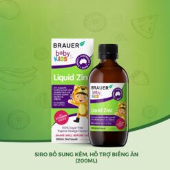Alternative view of Siro Kẽm Brauer Liquid Zinc Tăng Đề Kháng Cho Trẻ Từ 1+ - Hộp 200ml