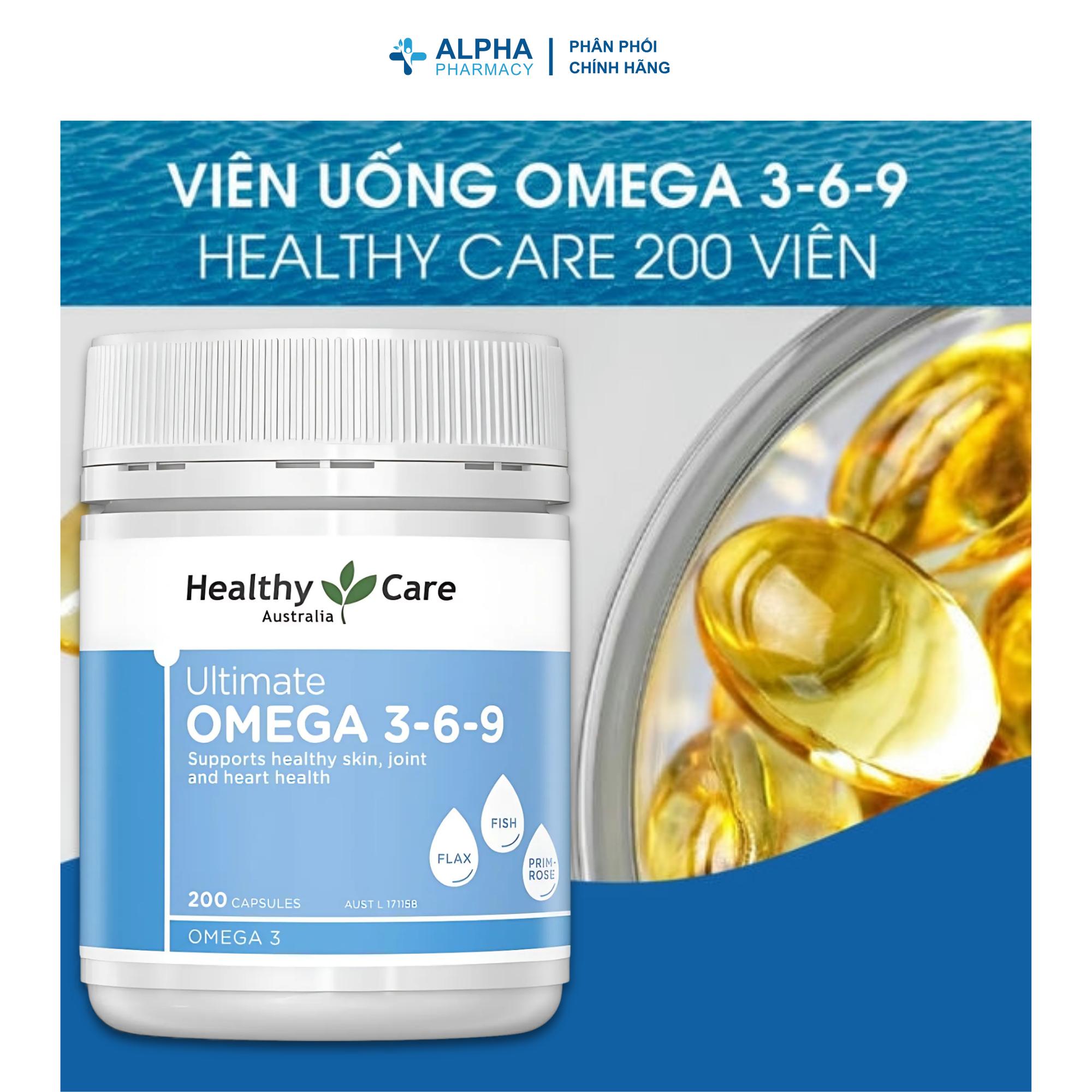 Viên Uống Omega 369 Healthy Care Đẹp Da, Hỗ Trợ Tim Mạch & Não Bộ - Lọ 200 Viên - Image 3