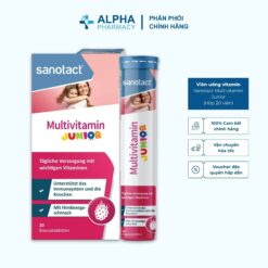 Viên Uống Bổ Sung Vitamin Cho Trẻ Em Sanotact Multivitamin Junior – Hộp 20 Viên