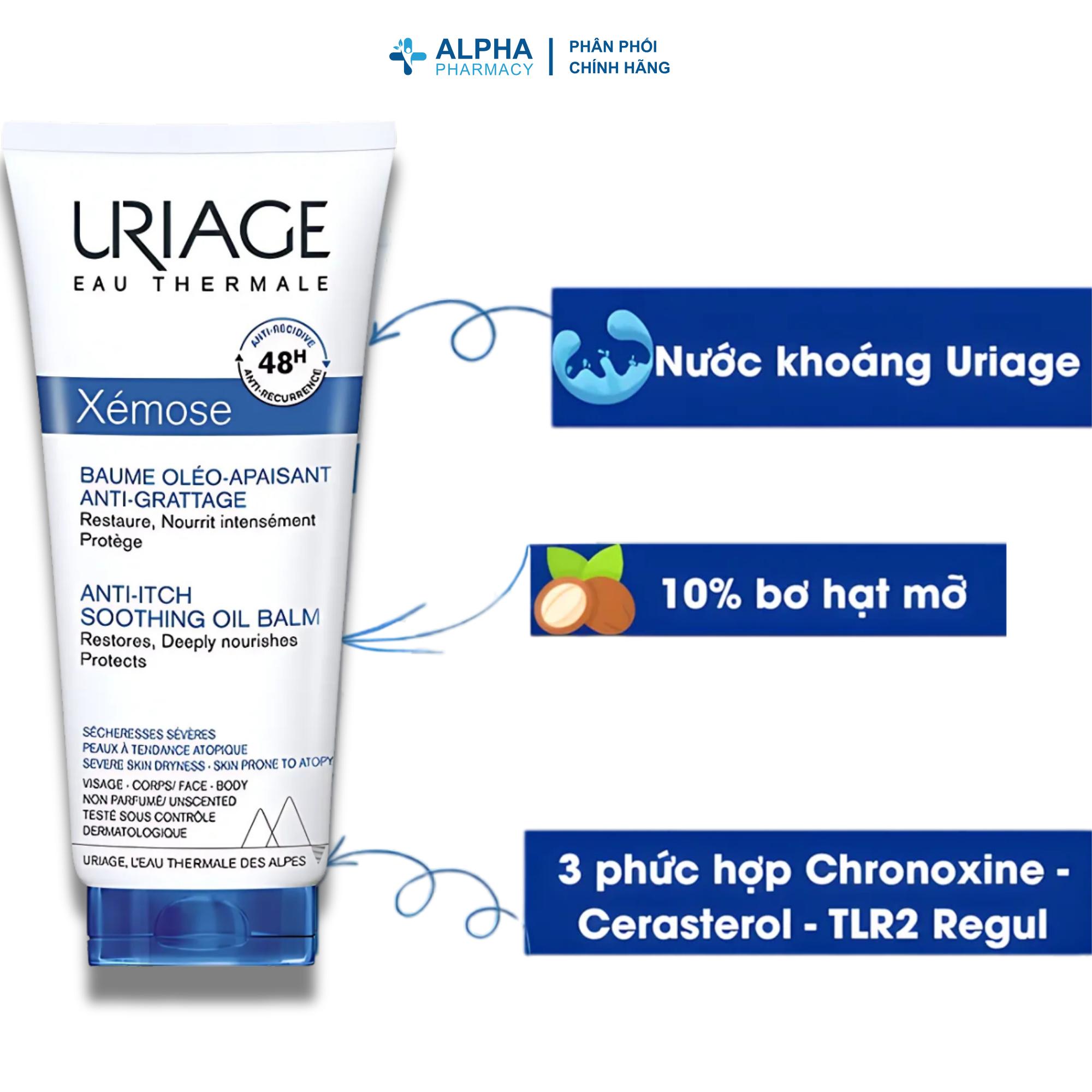 Dầu Sáp Dưỡng Uriage Xémose Baume Oléo-Apaisant Hỗ Trợ Viêm Da Cơ Địa & Da Rất Khô – 50ml/200ml - Image 3