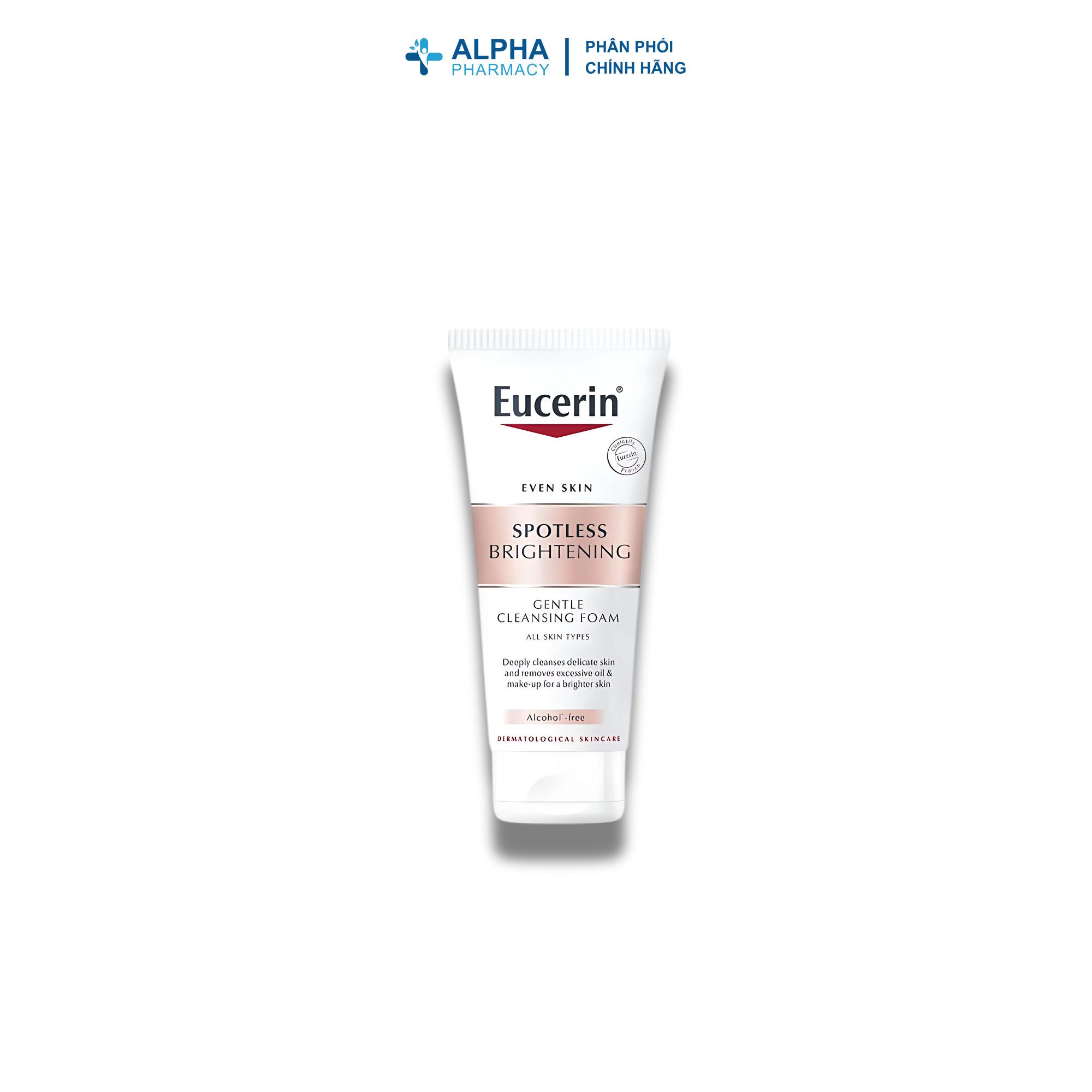 Sữa Rửa Mặt Tạo Bọt Eucerin Spotless Brightening Gentle Cleansing Foam - 50ml/150ml - Image 6