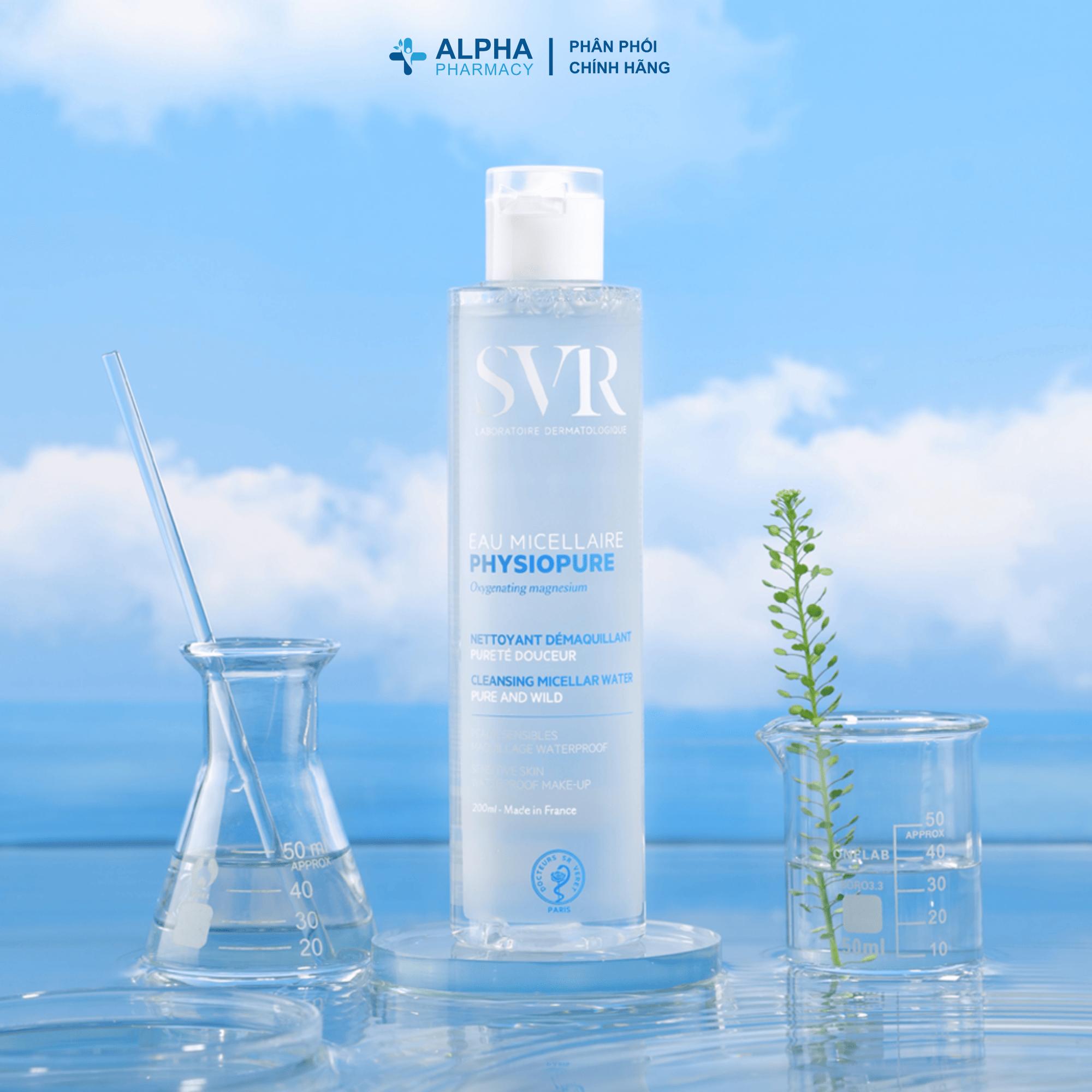 Nước Tẩy Trang SVR Physiopure Eau Micellaire Làm Sạch Bụi Bẩn & Lớp Trang Điểm – 75ml/200ml/400ml - Image 3