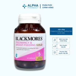 Viên Uống Pregnancy & Breast Feeding Gold Blackmores Bổ Sung Cho Mẹ Bầu & Sau Sinh Cho Con Bú - Lọ 60 Viên