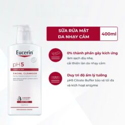 Alternative view of Sữa rửa mặt không gây kích ứng cho da nhạy cảm Eucerin pH5 Facial Cleanser 400ml