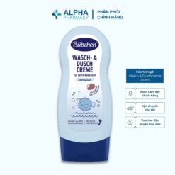 Sữa Tắm Gội Thuần Chay Dưỡng Ẩm Chuyên Sâu Cho Bé Bübchen Wasch & Duschcreme – 230ml