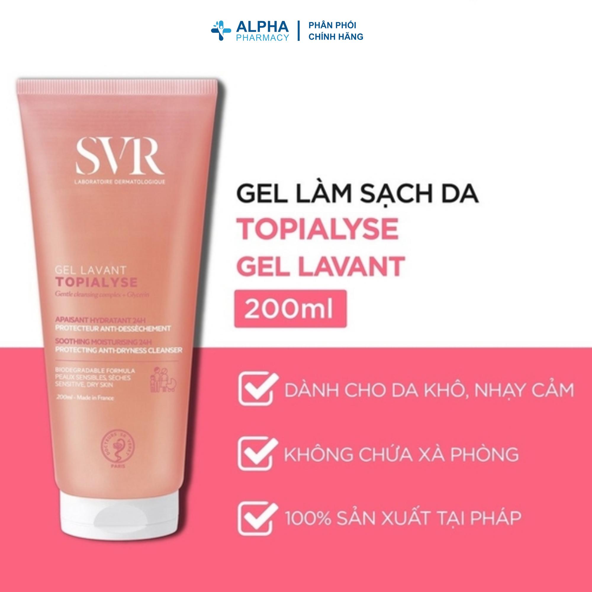Gel Rửa Mặt SVR Topialyse Gel Lavant Dạng Dịu Nhẹ – 55ml/200ml/400ml - Image 2