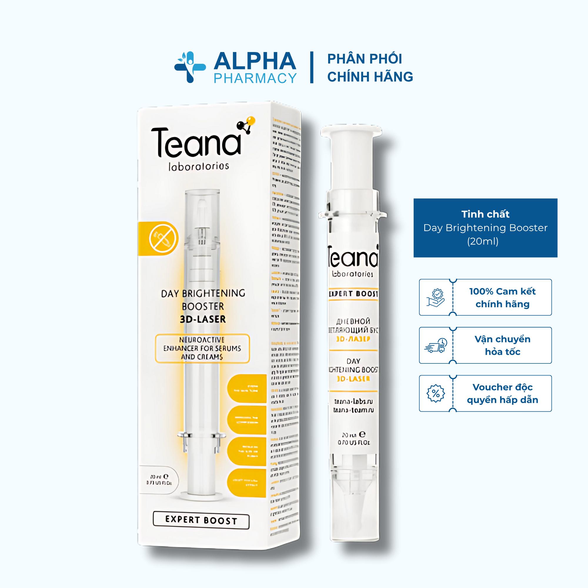 Tinh Chất Tăng Cường Teana Day Brightening Booster 3D-Laser Làm Sáng Da, Mờ Thâm Nám, Tàn Nhang - 20ml