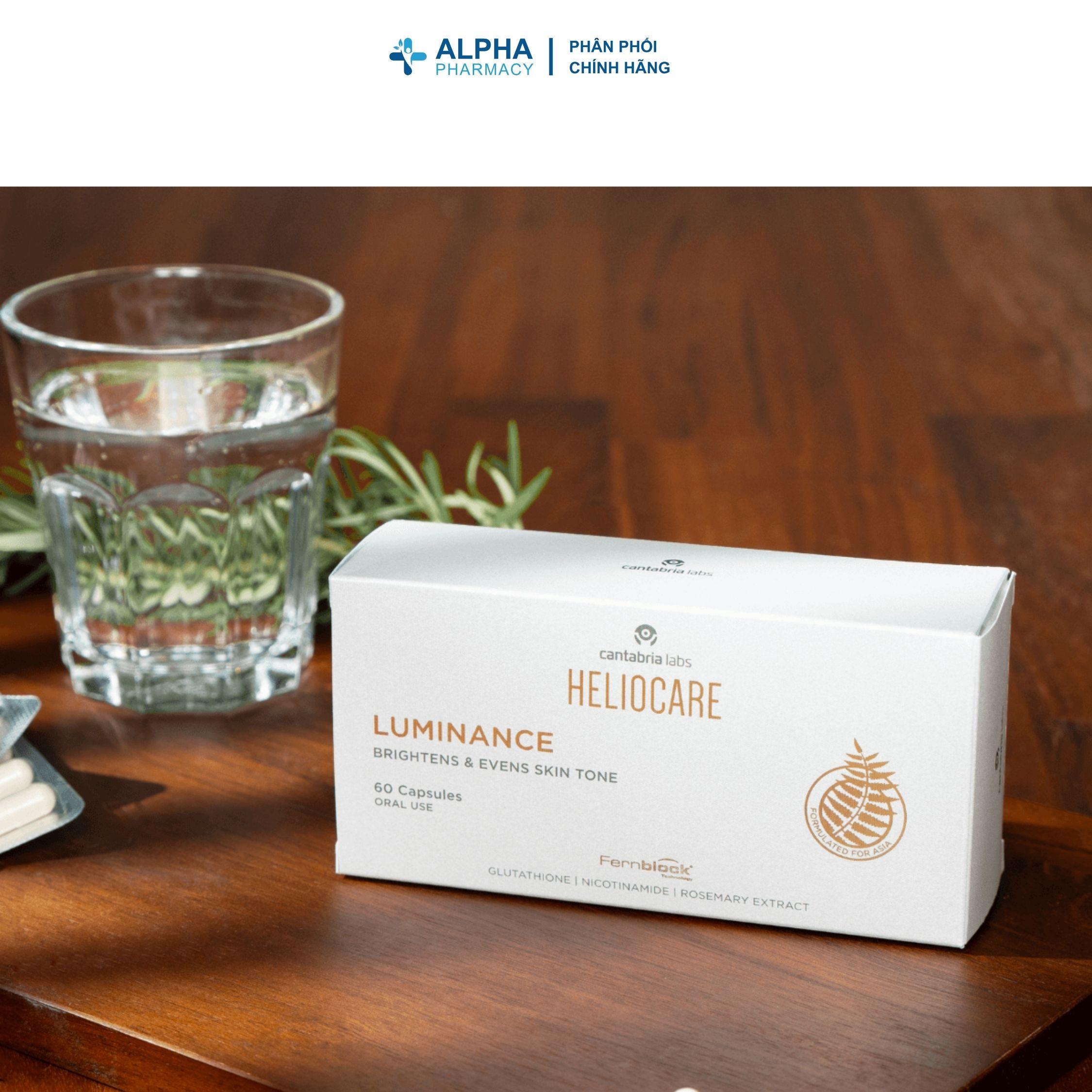 Viên Uống Heliocare Luminance Brightening & Even Skin Tone Làm Sáng Da, Cân Bằng Sắc Tố – Hộp 60 Viên - Image 4